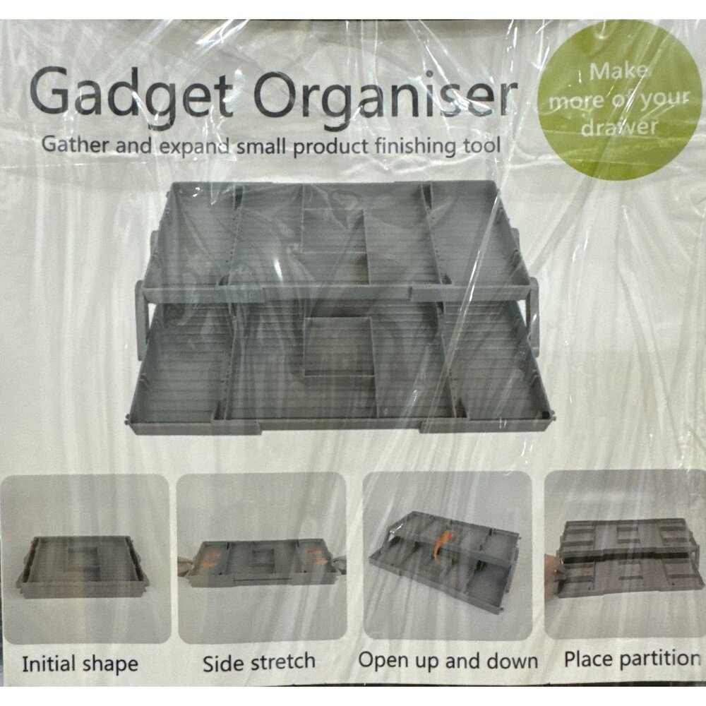 Dazzleimart Gadget Organizer (1 Row with 2-Tier)